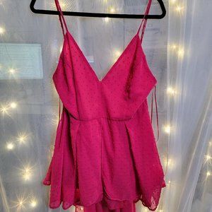 NWOT NanaMacs Take Back Home Swiss Dot Romper